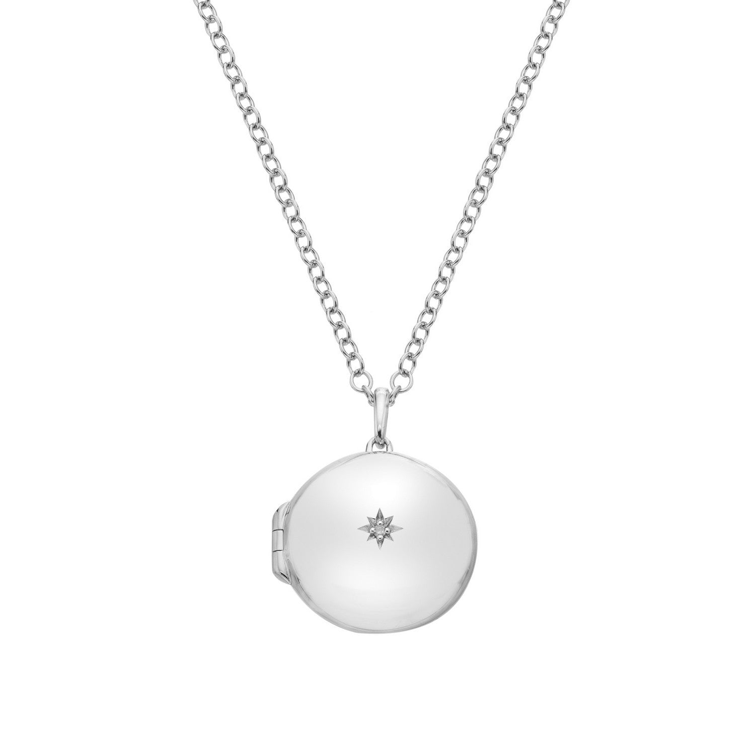 Hot Diamonds Sterling Silver Circle Locket DP1098