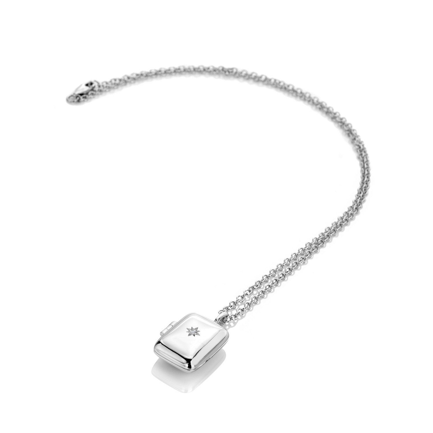 Hot Diamonds Sterling Silver Rectangle Locket DP1099