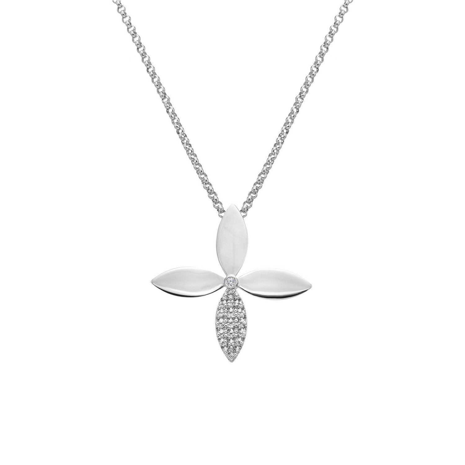 Hot Diamonds Sterling Silver White Topaz Eden Pendant DP1105