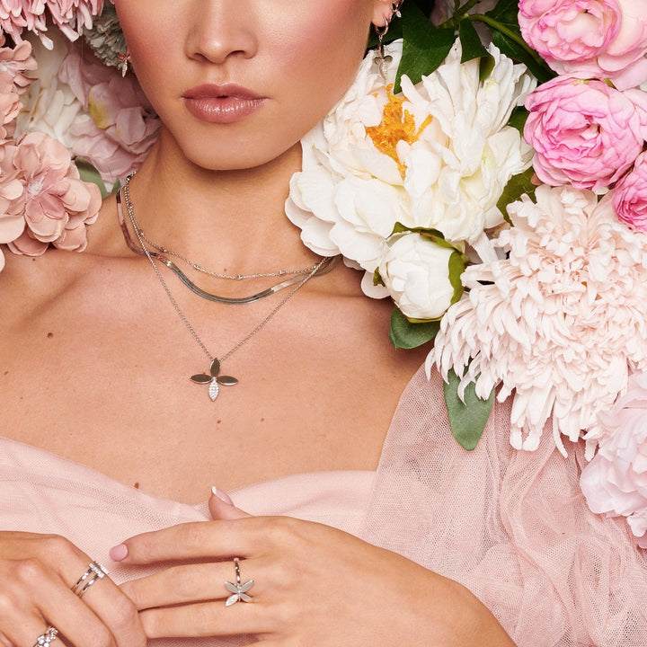 Hot Diamonds Sterling Silver White Topaz Eden Pendant DP1105