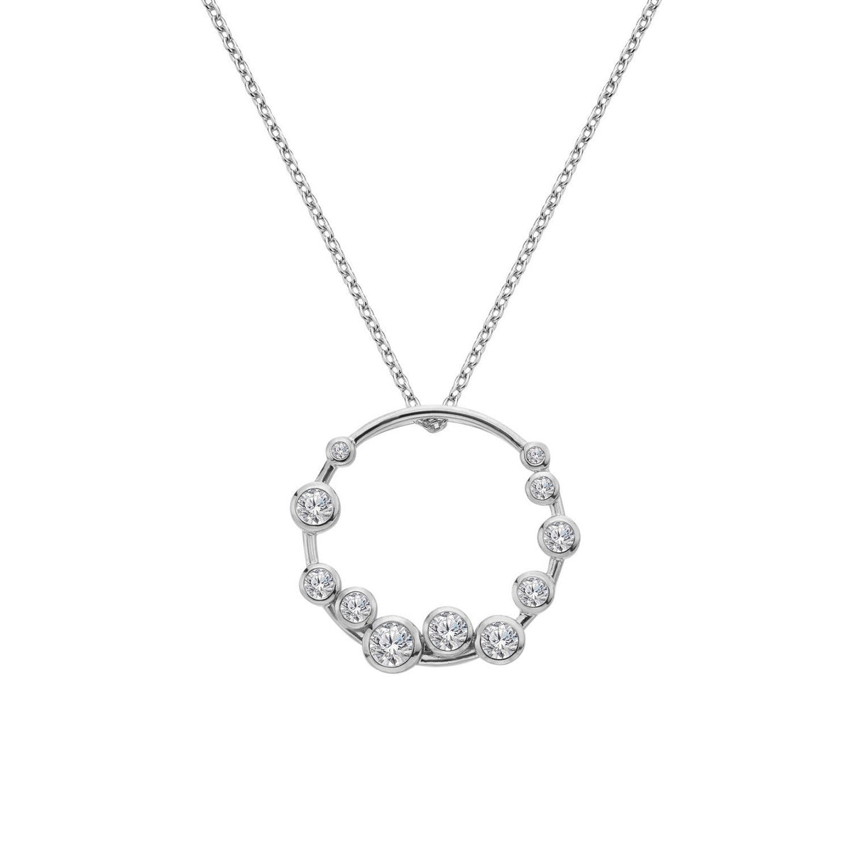 Hot Diamonds Sterling Silver White Topaz Tender Wreath Pendant DP1106