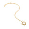 HD x Gold Plateden Edit Sterling Silver 18ct Gold Plated White Topaz Tender Wreath Pendant DP1107