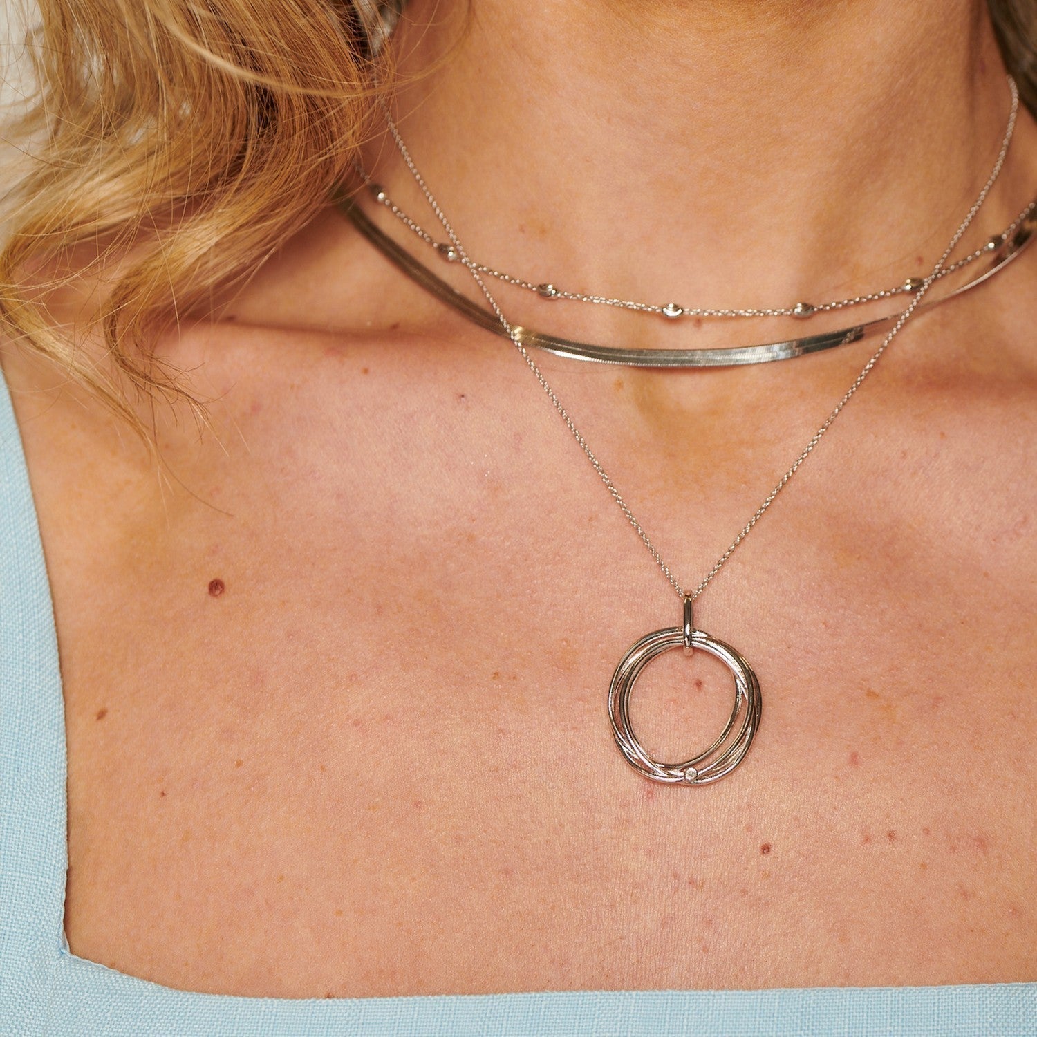 Hot Diamonds Sterling Silver String Pendant DP1108