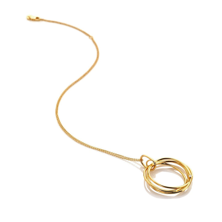 HD x Gold Plateden Edit Sterling Silver 18ct Gold Plated String Pendant DP1109