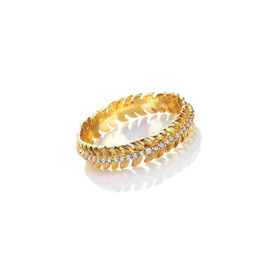 18ct Gold Plated HD X GE Selene Ring DR303