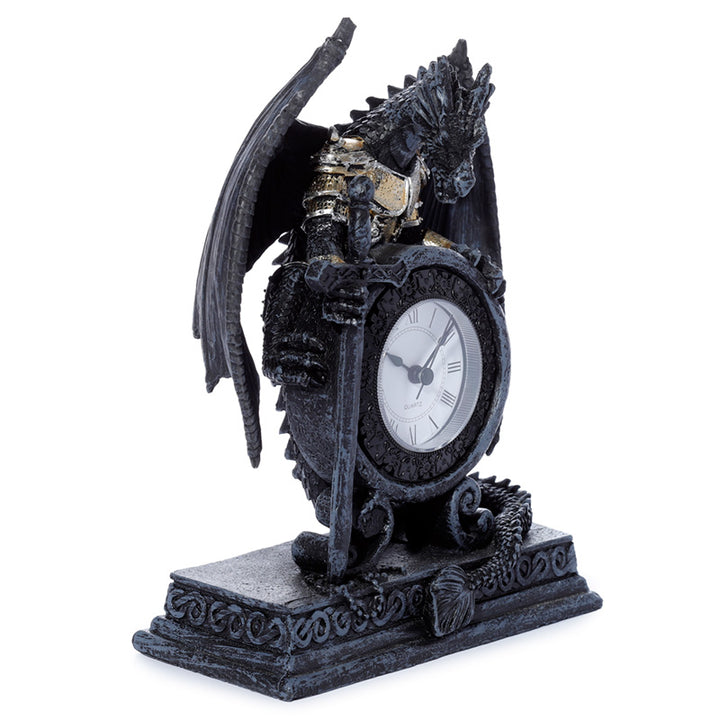 Dragon in Armour Mantle Clock DRG28