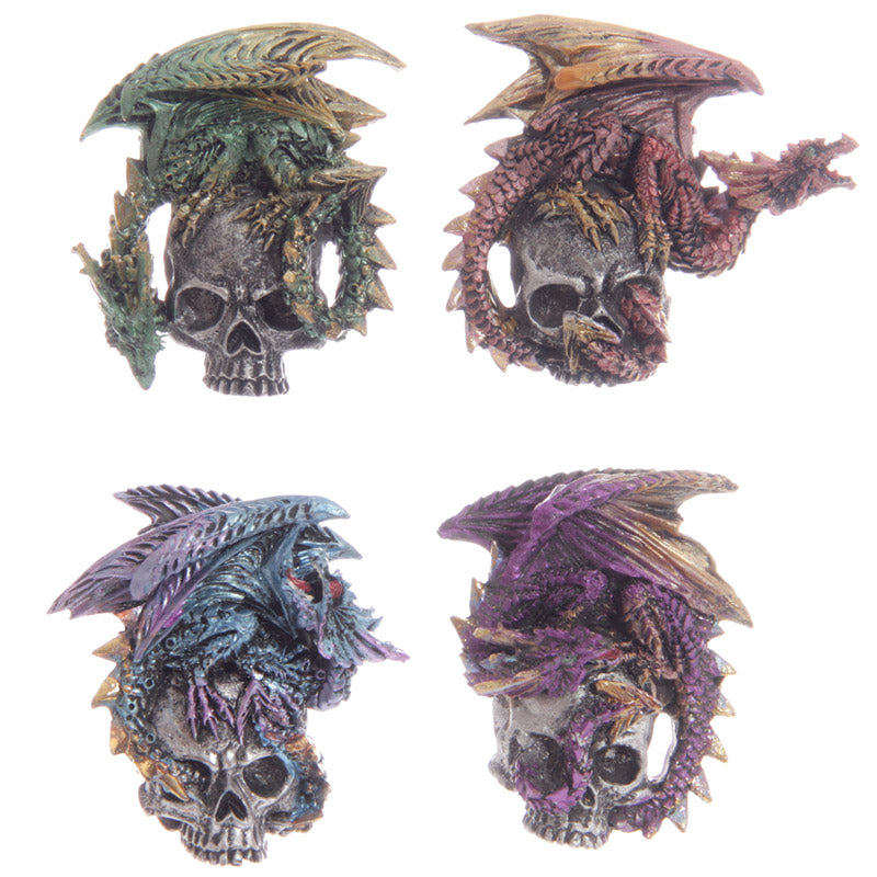 Dark Legends Silver Skull Dragon Magnet DRG330