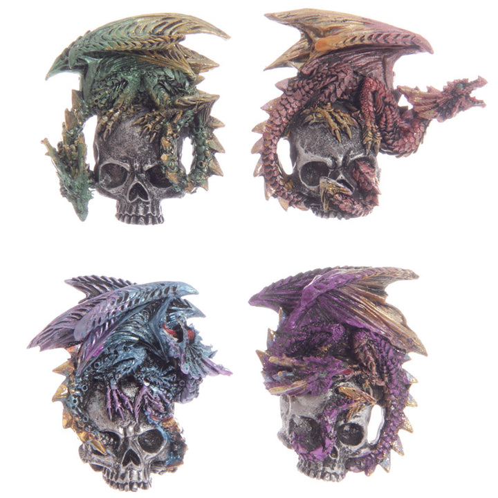 Dark Legends Silver Skull Dragon Magnet DRG330