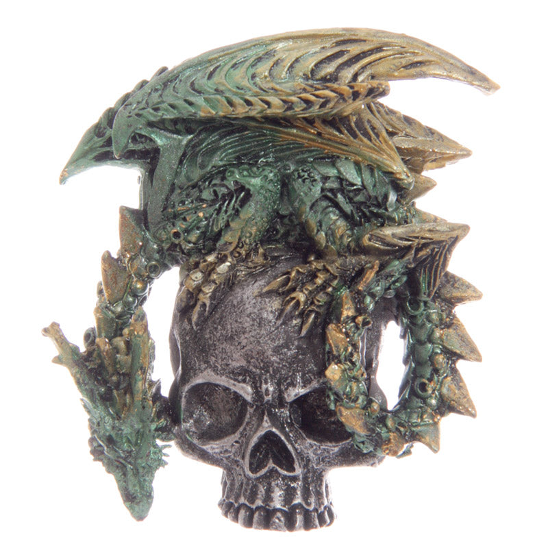 Dark Legends Silver Skull Dragon Magnet DRG330