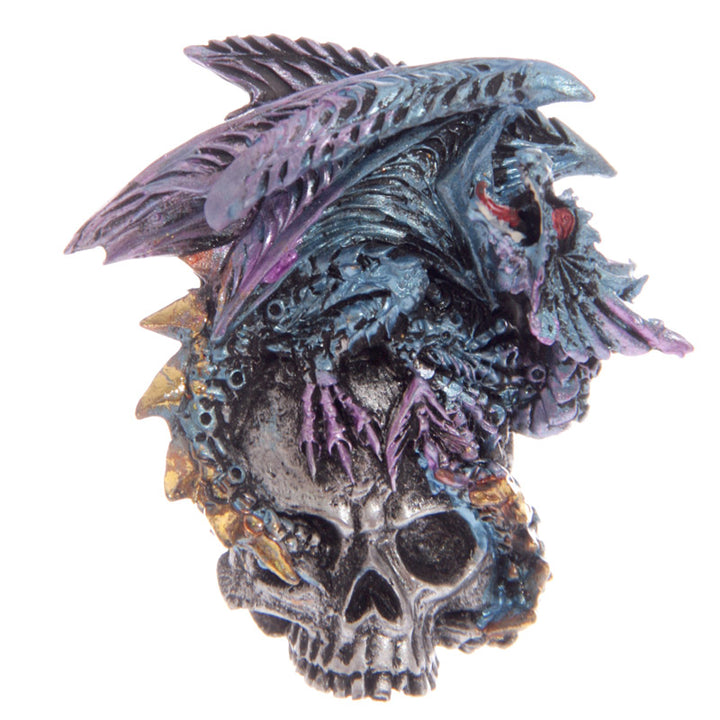 Dark Legends Silver Skull Dragon Magnet DRG330