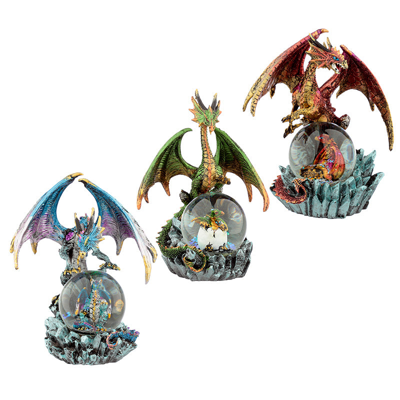 Dark Legends Crystal Orb Dragon Mother Snow Globe DRG455