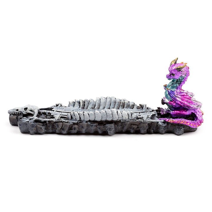 Elements Baby Dragon Skeleton Ashcatcher Incense Stick Burner DRG552