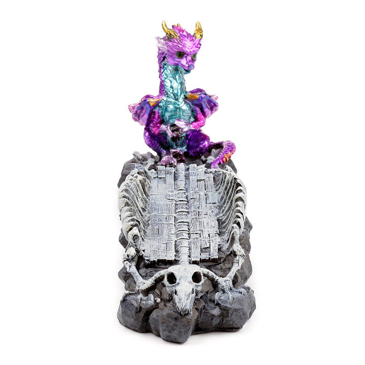 Elements Baby Dragon Skeleton Ashcatcher Incense Stick Burner DRG552