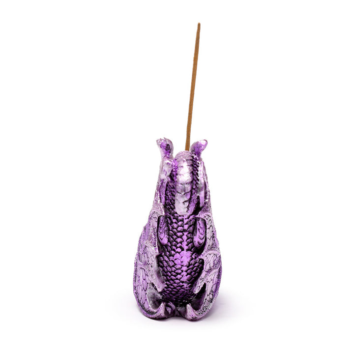 Enchanted Nightmare Crystal Orb Wing Shaped Ashcatcher Incense Stick Burner DRG567