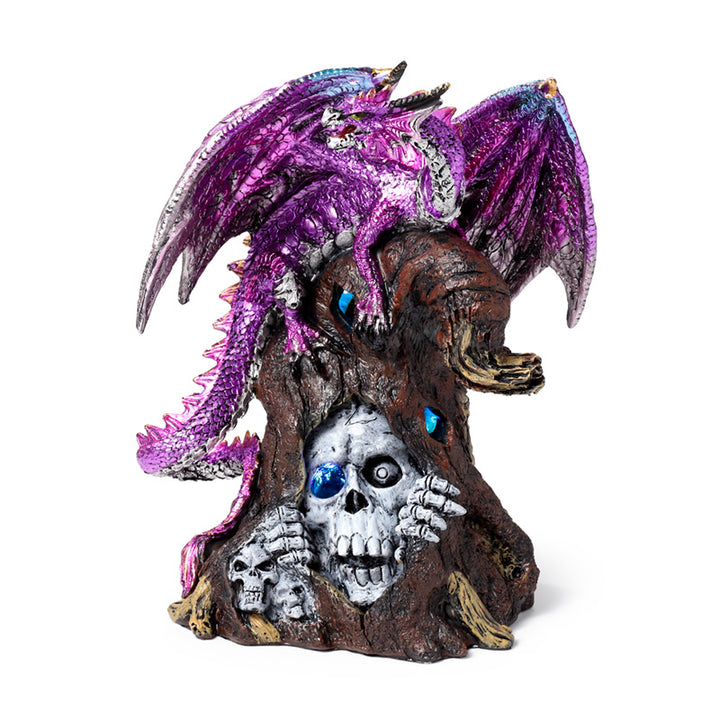 Dark Legends LED Keeper of the Death Gate Amethyst Dragon DRG571
