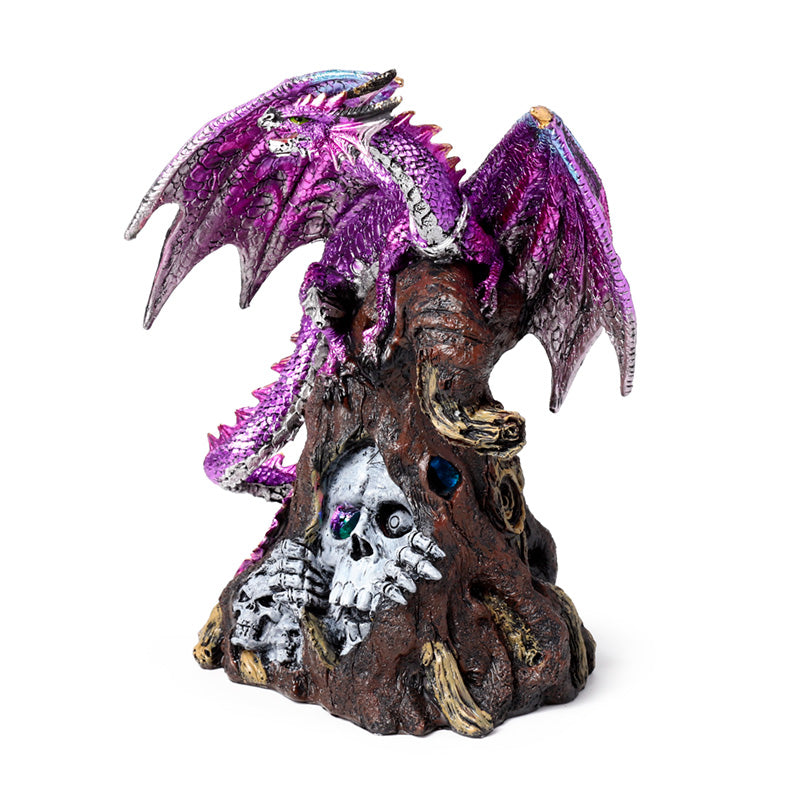 Dark Legends LED Keeper of the Death Gate Amethyst Dragon DRG571