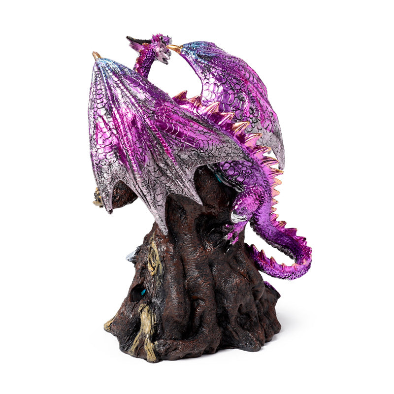 Dark Legends LED Keeper of the Death Gate Amethyst Dragon DRG571