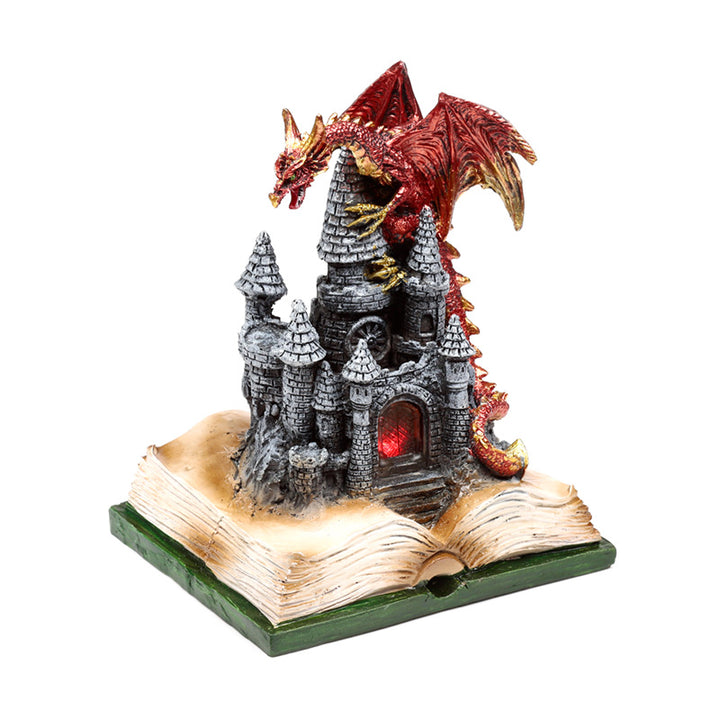 Dark Legends LED Enchanted Fairytale Castle Fire Dragon DRG587