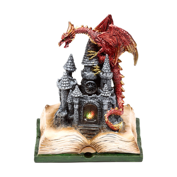 Dark Legends LED Enchanted Fairytale Castle Fire Dragon DRG587