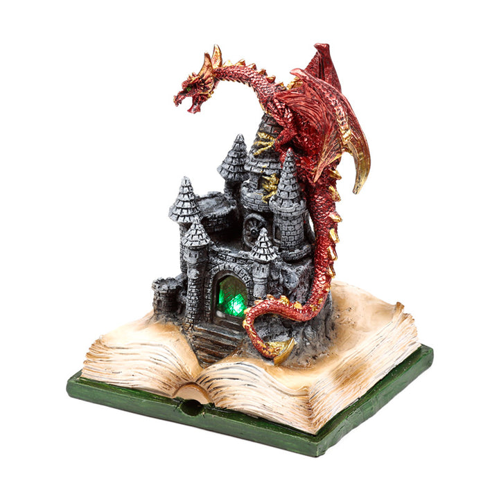 Dark Legends LED Enchanted Fairytale Castle Fire Dragon DRG587