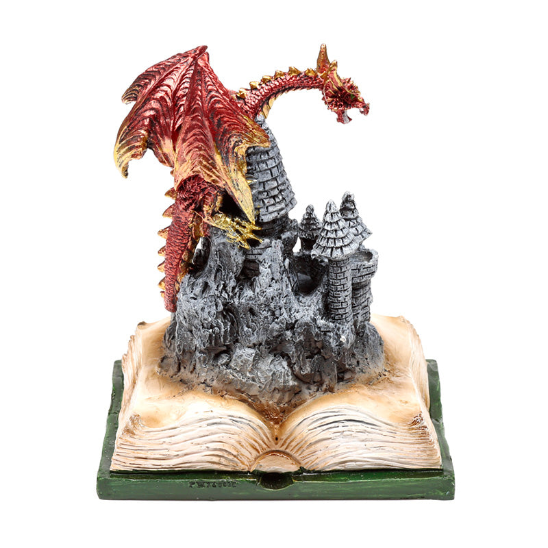 Dark Legends LED Enchanted Fairytale Castle Fire Dragon DRG587