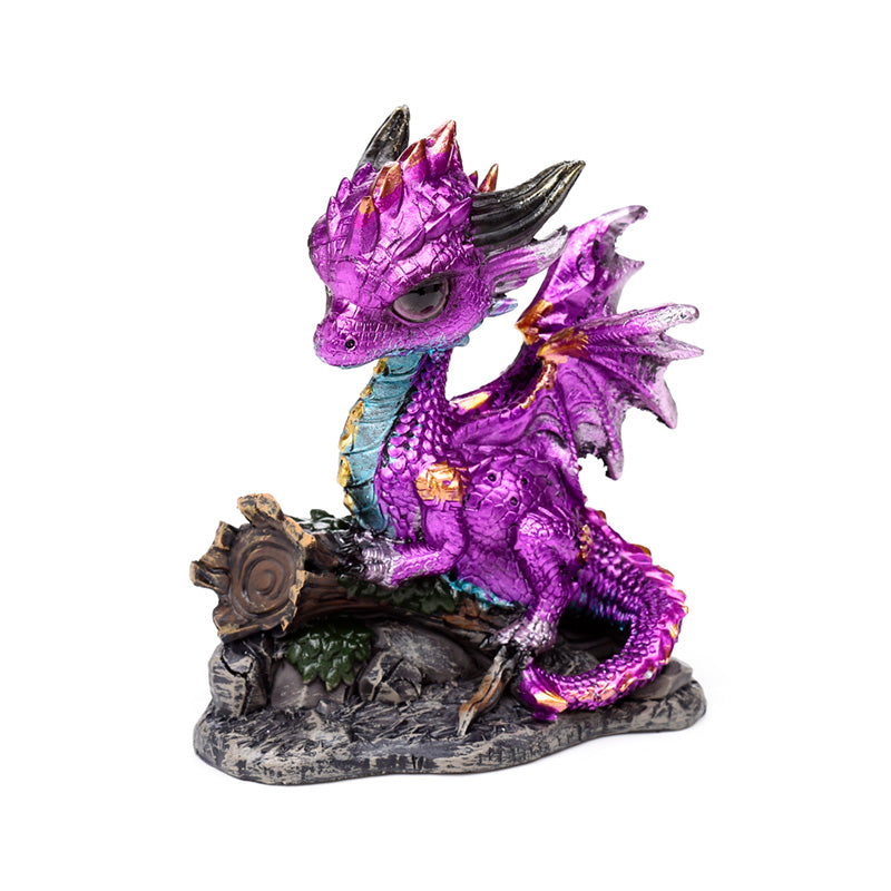 Elements Cute Baby Amethyst Woodland Dragon DRG598