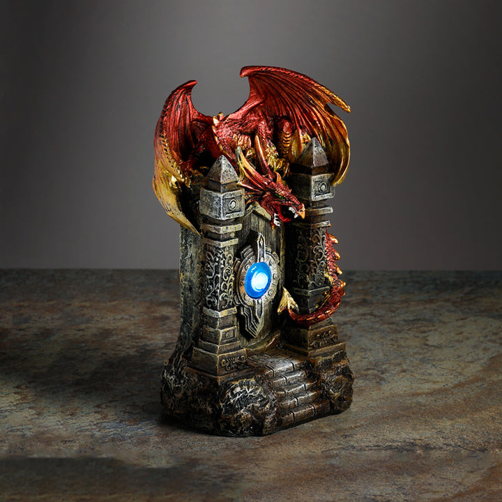 Dark Legends LED Mystical Doorway Fire Dragon DRG603