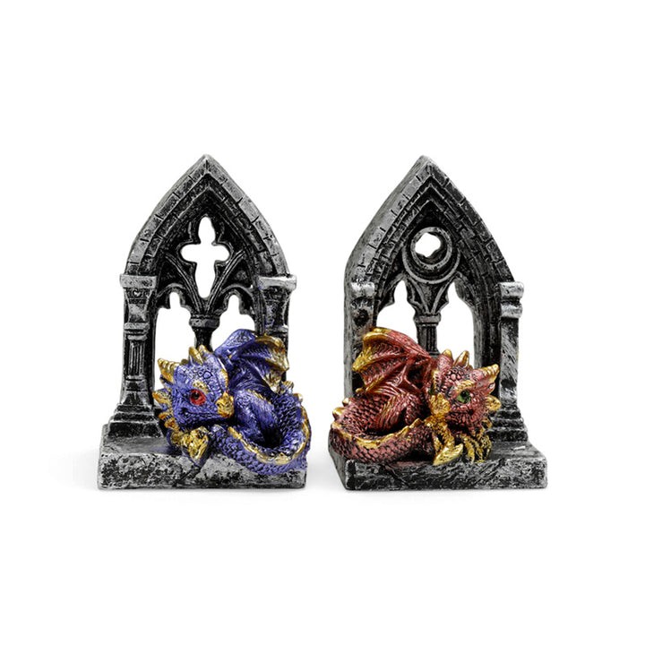 Elements Baby Dragon with Gothic Window Ruin DRG610