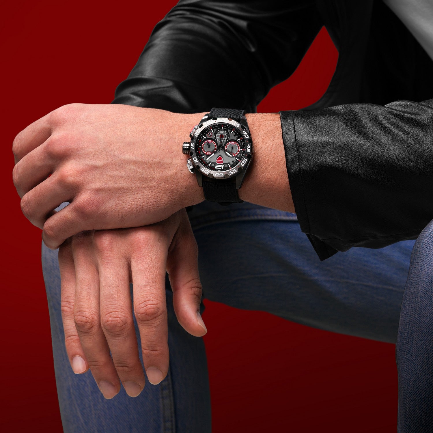 Ducati Extreme Sports Chronograph Grey Red Watch DTWGO0001803
