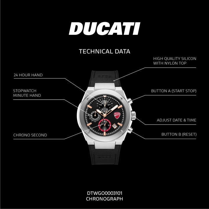 Ducati Touring Chronograph Black Watch DTWGO0003101