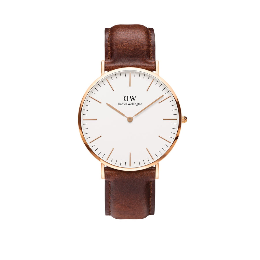 Daniel Wellington Classic St Mawes 40mm White Rose Gold Watch DW00100006