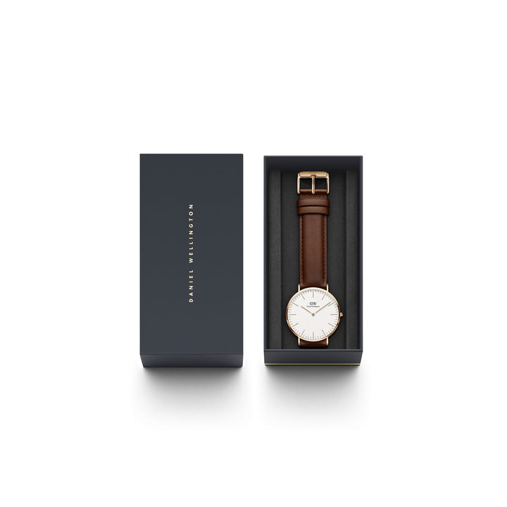 Daniel Wellington Classic St Mawes 40mm White Rose Gold Watch DW00100006