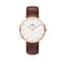 Daniel Wellington Classic Bristol 40mm White Rose Gold Watch DW00100009