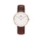 Daniel Wellington Classic Bristol 36mm White Rose Gold Watch DW00100039