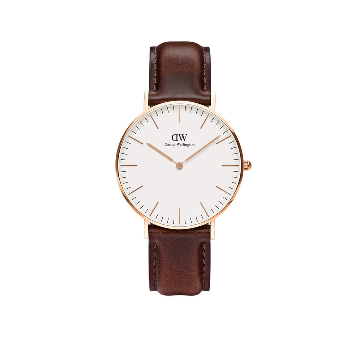 Daniel Wellington Classic Bristol 36mm White Rose Gold Watch DW00100039