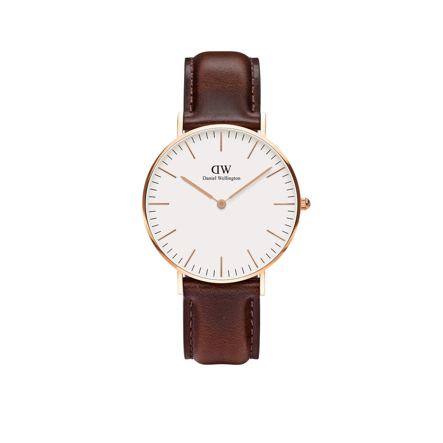 Daniel Wellington Classic Bristol 36mm White Rose Gold Watch DW00100039