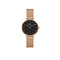 Daniel Wellington Petite Melrose 28mm Black Rose Gold Mesh Watch DW00100217