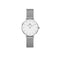 Daniel Wellington Petite Sterling 28mm White Silver Mesh Watch DW00100220