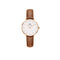 Daniel Wellington Petite Durham 28mm White Rose Gold Leather Watch DW00100228