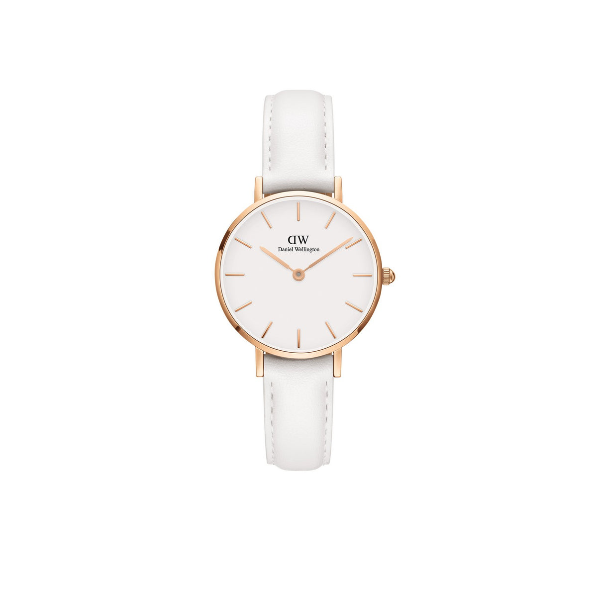 Daniel Wellington Petite Bondi 28mm White Rose Gold Leather Watch DW00100249