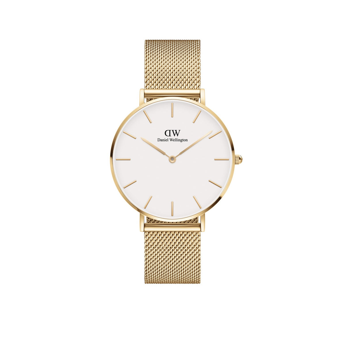Daniel Wellington Petite Evergold 36mm White Gold Mesh Watch DW00100346