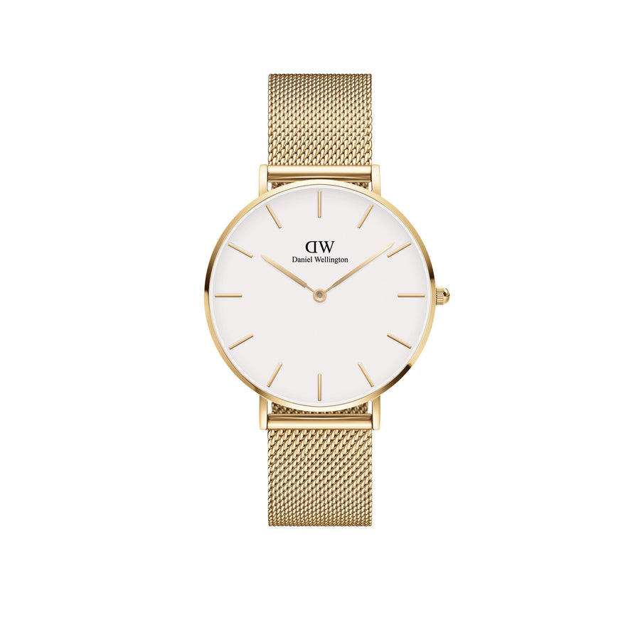 Daniel Wellington Petite Evergold 36mm White Gold Mesh Watch DW00100346