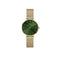 Daniel Wellington Petite Emerald 28mm Green Gold Mesh Watch DW00100479