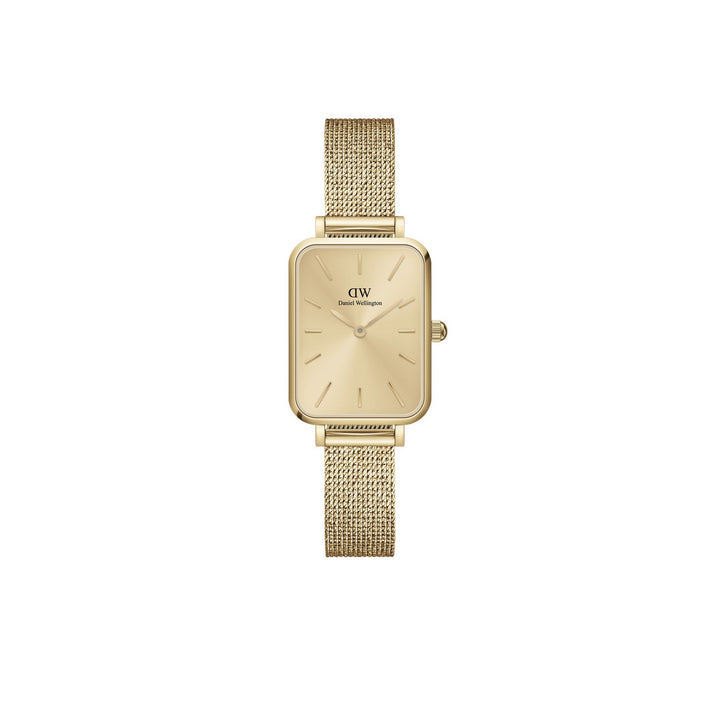 Daniel Wellington Quadro Pressed Unitone 20x26mm Gold Gold Watch DW00100485