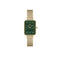 Daniel Wellington Quadro Pressed Evergold 20x26mm Green Gold Mesh Watch DW00100561