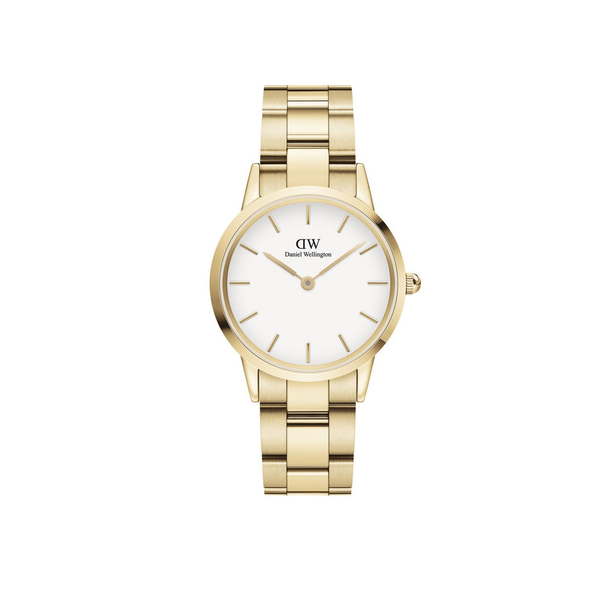 Daniel Wellington Iconic Link 28mm White Gold Watch DW00100565