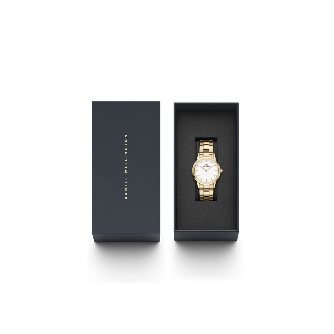 Daniel Wellington Iconic Link 28mm White Gold Watch DW00100565
