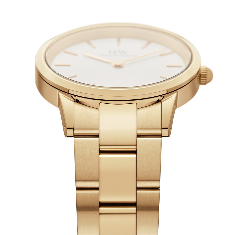 Daniel Wellington Iconic Link 28mm White Gold Watch DW00100565
