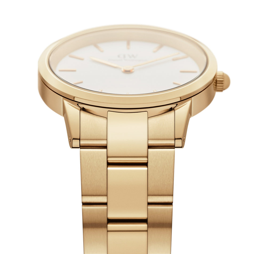 Daniel Wellington Iconic Link 28mm White Gold Watch DW00100565