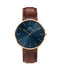 Daniel Wellington Classic St Mawes 40mm Arctic Blue Rose Gold Watch DW00100626